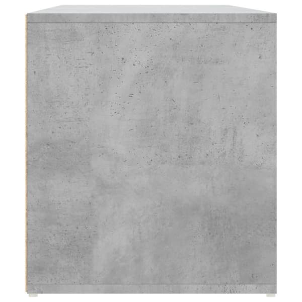 vidaXL Hjørneskap betonggrå 200x40x45 cm konstruert tre