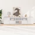 Miniatyrbilde 4 av 11: vidaXL Hjørneskap hvit 200x40x45 cm konstruert tre