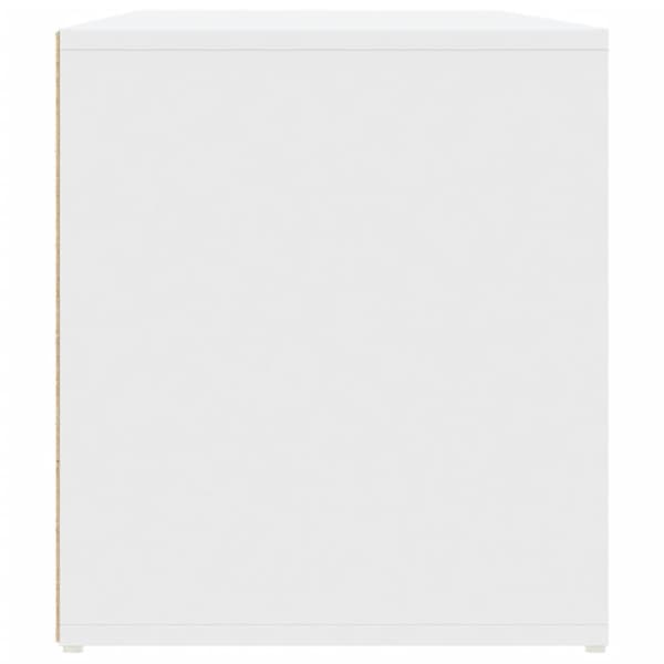 vidaXL Hjørneskap hvit 200x40x45 cm konstruert tre
