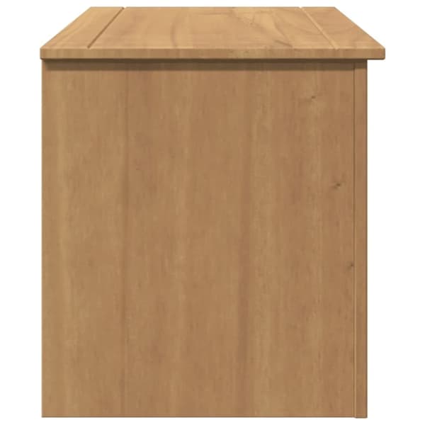 vidaXL Förvaringslåda med lock Panama 79x42x46 cm massiv furu