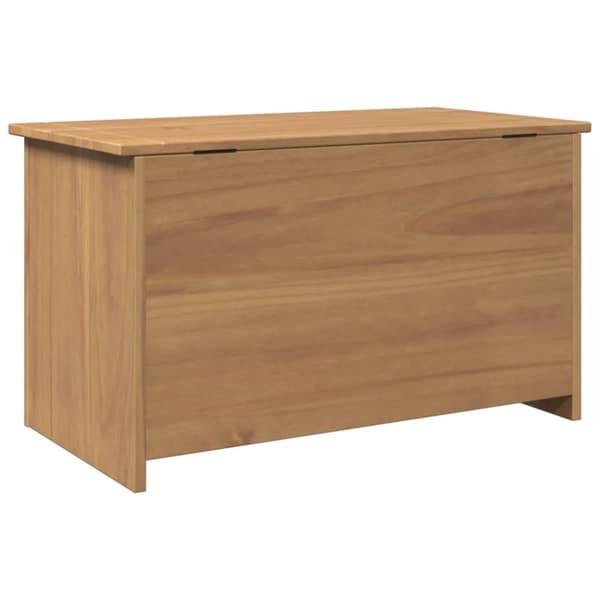 vidaXL Förvaringslåda med lock Panama 79x42x46 cm massiv furu