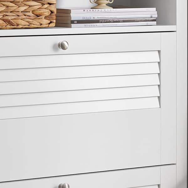 Rootz skoskab - Opbevaring i entré - Skoopbevaring - MDF og PB - 80 cm x 108 cm x 25 cm - Letvægts - Nem montering