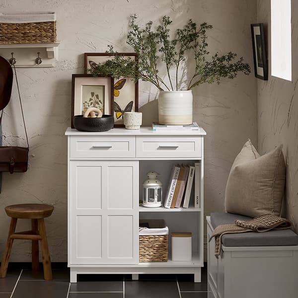 Rootz Skoskåp - Skoställ - Skoorganisator - MDF(E1) - 80cm x 85cm x 40cm - 25kg - 75kg Lastkapacitet