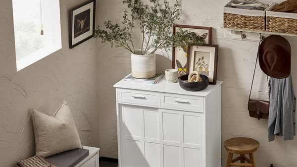 Rootz Skoskåp - Skoställ - Skoorganisator - MDF(E1) - 80cm x 85cm x 40cm - 25kg - 75kg Lastkapacitet