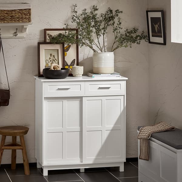 Rootz Skoskåp - Skoställ - Skoorganisator - MDF(E1) - 80cm x 85cm x 40cm - 25kg - 75kg Lastkapacitet