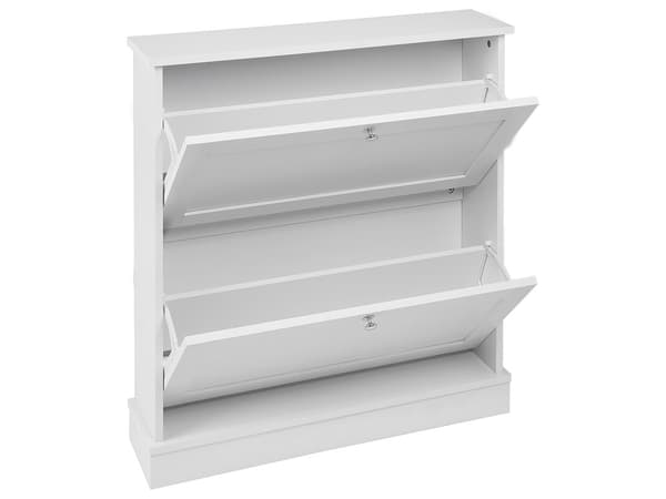 Skooppbevaringsskap Hvit Sponplate Ben 2 rom Moderne Design Hall