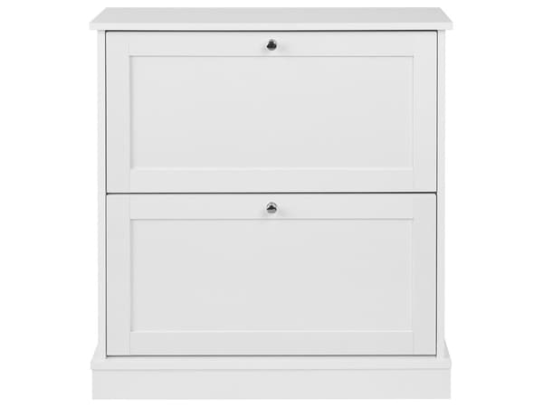 Skooppbevaringsskap Hvit Sponplate Ben 2 rom Moderne Design Hall