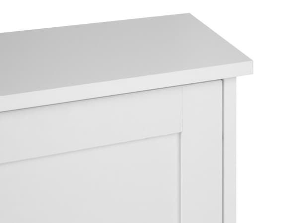 Skooppbevaringsskap Hvit Sponplate Ben 2 rom Moderne Design Hall