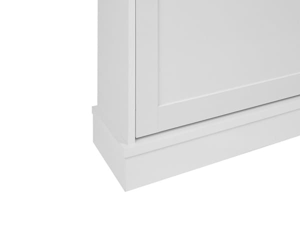 Skooppbevaringsskap Hvit Sponplate Ben 2 rom Moderne Design Hall
