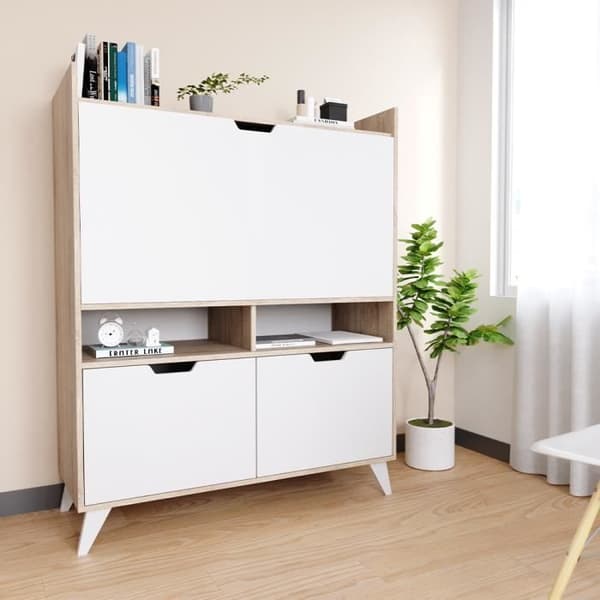 Berdi Secretary - VICCO - Beige - Rektangulär - Samtida - Design