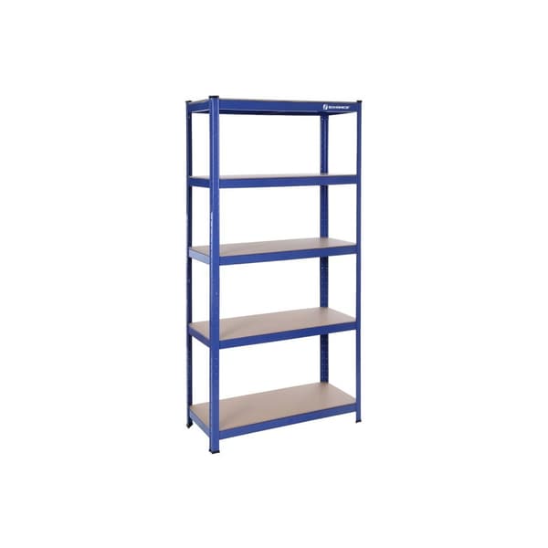 Rootz Heavy-Duty stålhylde - Garagehylde - Metalopbevaringsstativ - Høj bæreevne - 150 cm x 75 cm x 30 cm
