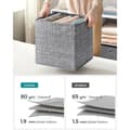 Miniatyrbild 6 av 8: Rootz Set med 6 fläckiga grå förvaringslådor - Kartongförpackningar - Non-Woven Bins - Heavy-Duty - 33cm x 33cm x 33cm