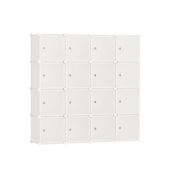 Rootz Storage Organizer - Cube Organizer - Skab Organizer - PP Plast - Metalramme - Stor størrelse - 153cm x 153cm x 31cm