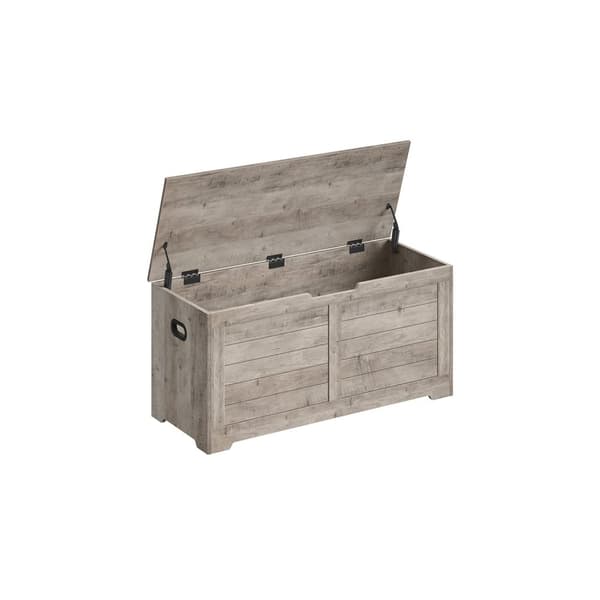 Rootz-kenkäpenkki pehmustetulla istuimella - Sisäänkäynnin järjestäjä - Lastulevymateriaali - 40cm x 100cm x 46cm - Greige kirjava viimeistely