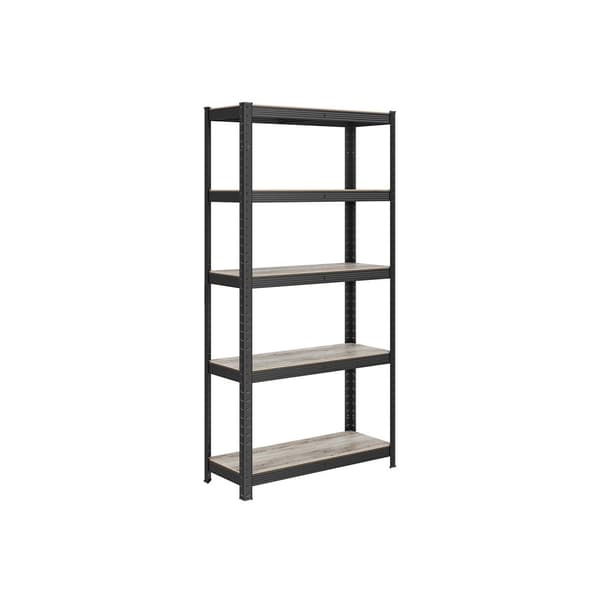 Rootz Opbevaringsstativ - Reolsystem - Brugsstativ - Stål og MDF - Rustbestandig - Justerbare hylder - 150 cm x 75 cm x 30 cm