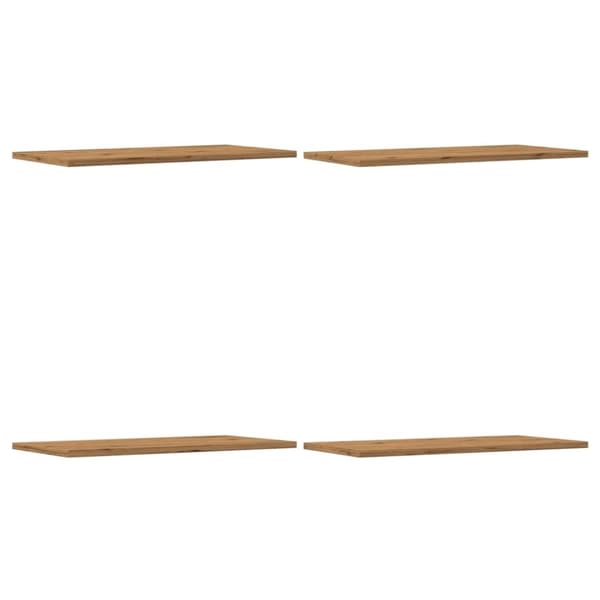 vidaXL væghylder 4 stk. 60x30x1,5 cm konstrueret træ kunsteg