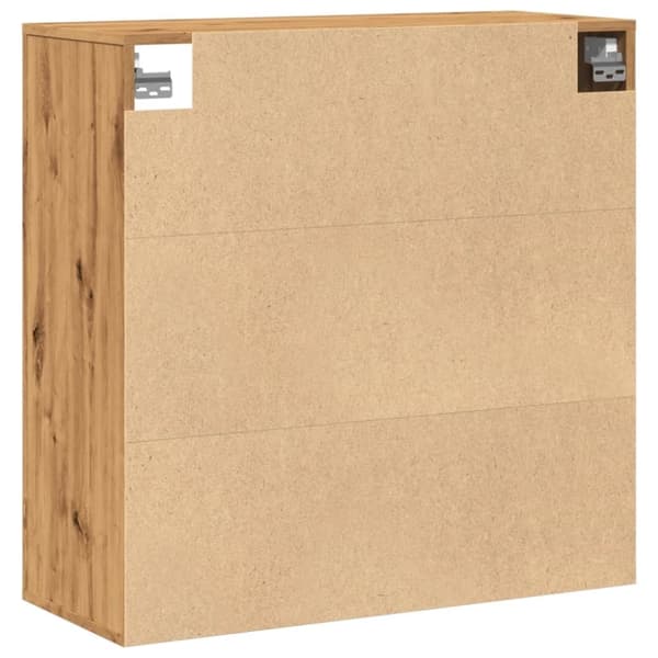 vidaXL Seinäkaappi artesaani tammi 80x33x80 cm tekninen puu
