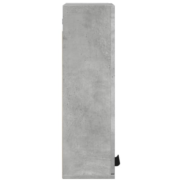 vidaXL Vegghengt baderomsskap betonggrå 32x20x67 cm