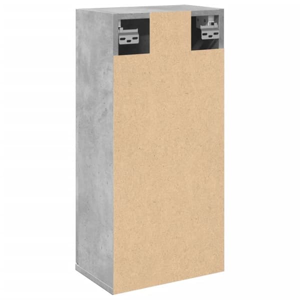 vidaXL Vegghengt baderomsskap betonggrå 32x20x67 cm