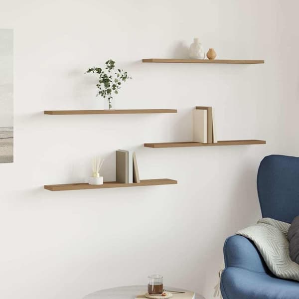 vidaXL hyldeplader 4 stk. 60x10x1,5 cm konstrueret træ kunsteg