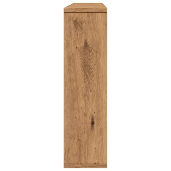 vidaXL Sminkebord med LED artisan eik 76x15x55 cm konstruert tre