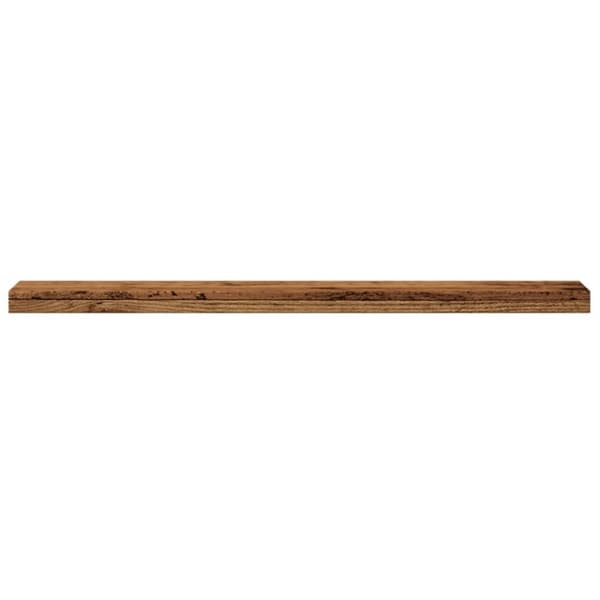 vidaXL væghylder 4 stk. 40x10x1,5 cm konstrueret træ gammelt træ-look