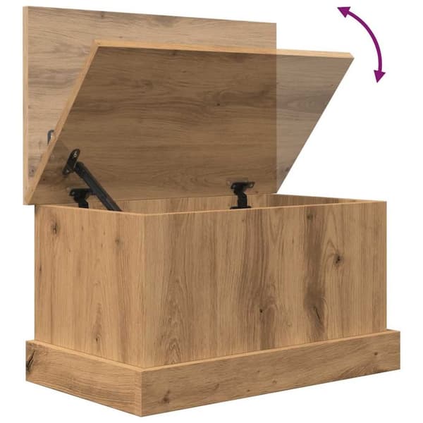 vidaXL Oppbevaringsboks artisan eik 30x50x28 cm konstruert tre