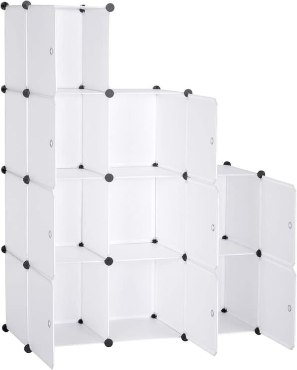 Rootz 9-Cube Hylde Opbevaringsorganisering - Skostativ - Modulært skab - Pladsbesparende - 111 cm x 111 cm x 35 cm