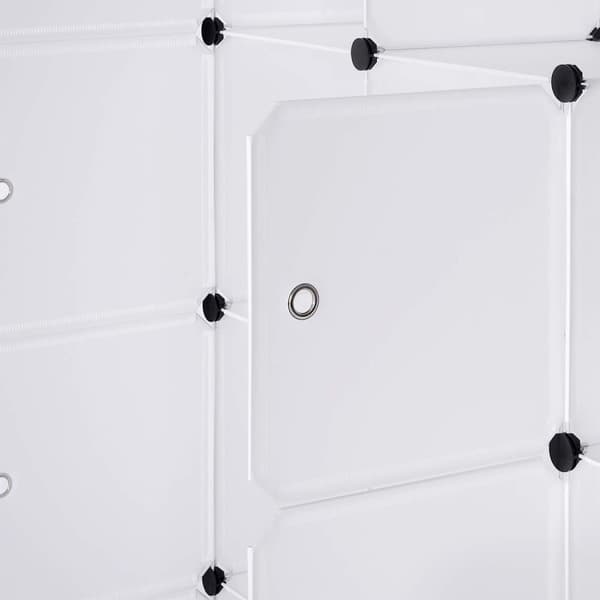 Rootz 9-Cube Hylde Opbevaringsorganisering - Skostativ - Modulært skab - Pladsbesparende - 111 cm x 111 cm x 35 cm