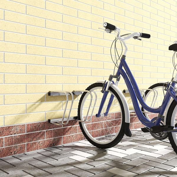 Rootz galvaniseret jern cykelstativ - Cykelholder - Hjulstativ - Ridse- og vejrbestandig - Universal Fit - Pladsbesparende - 16 mm x 35-55 mm