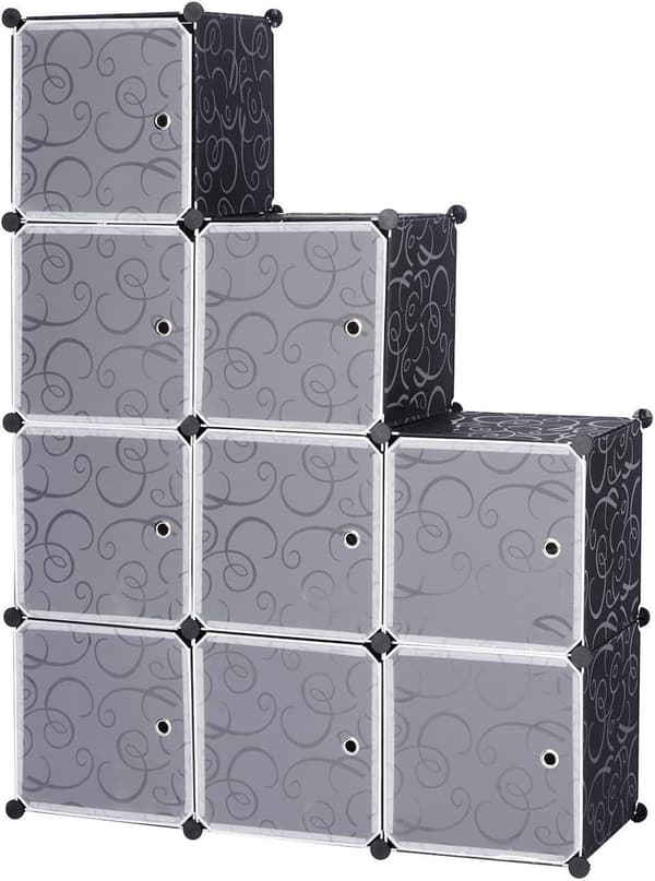 Rootz Modular 9 Cube Opbevaringshylde - Skostativ - Stabelbar Organizer - Pladsbesparende - Vandtæt - 35x35x35 cm