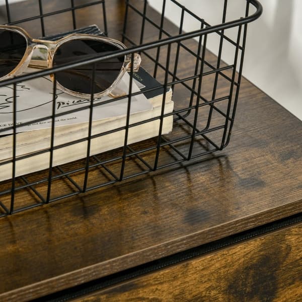 Rootz Fritstående opbevaringshylde - Kommode - Tøjstativ - Organizer - Industriel stil - 44cm x 40cm x 155cm