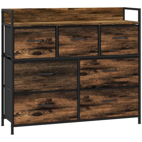Rootz stofskuffekiste - Skænk - Organiseringsmøbler - Melaminbelagt top - Stabil stålramme - 98cm x 29cm x 85cm