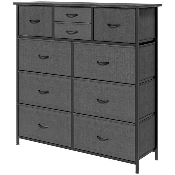 Rootz stofskuffer Kommode - Opbevaringsskab - Fleeceskuffer - Robust stålramme - 100 cm x 30 cm x 100 cm
