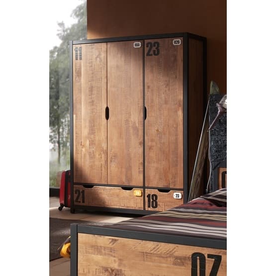 Garderobe 3 døre - Alex - Fyr