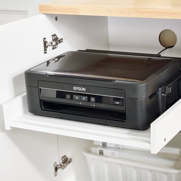 SoBuy Arkivskab Printer Stand Sidebord Vitrineskab ASK07-WN