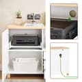 Miniatyrbillede 7 af 10: SoBuy Arkivskab Printer Stand Sidebord Vitrineskab ASK07-WN
