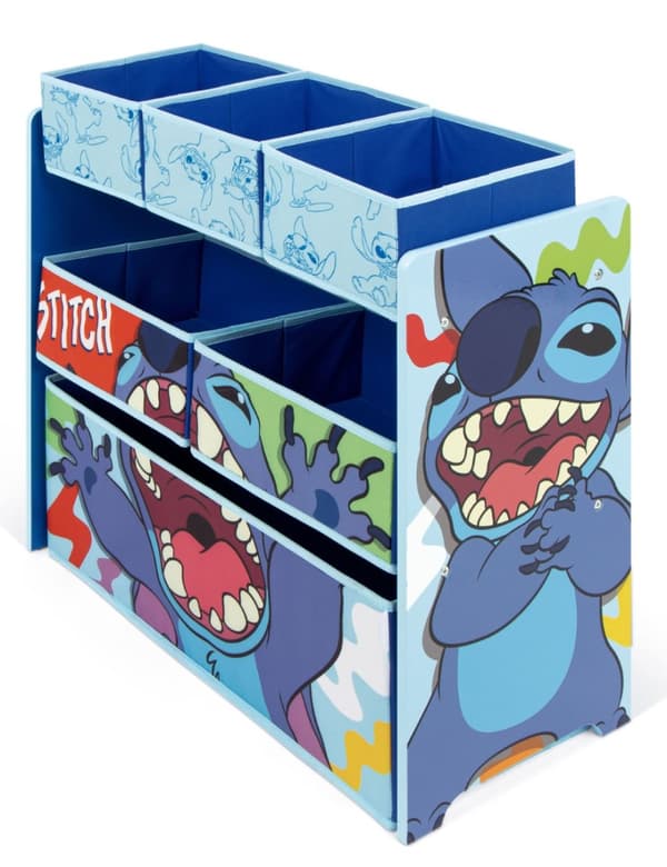Disney Stitch Trä Hylla m/6 korgar