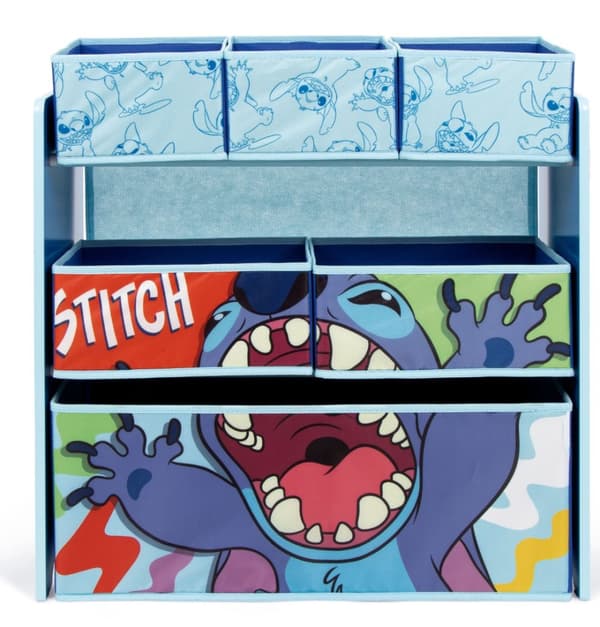 Disney Stitch Trä Hylla m/6 korgar