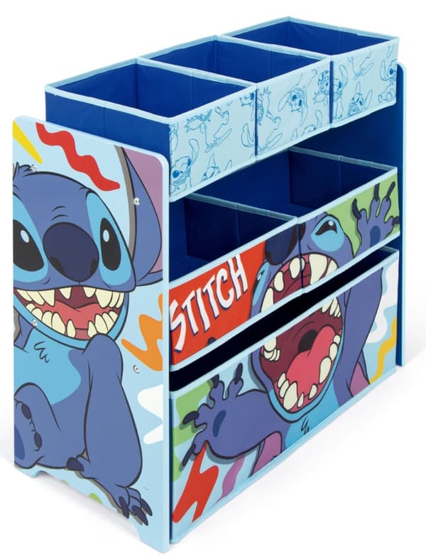 Disney Stitch Trä Hylla m/6 korgar