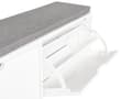 Miniatyrbilde 9 av 11: Skooppbevaringsskap Hvit MDF 2 Rom med Pute på Toppen Minimalistisk Skandinavisk Stil Design Gang