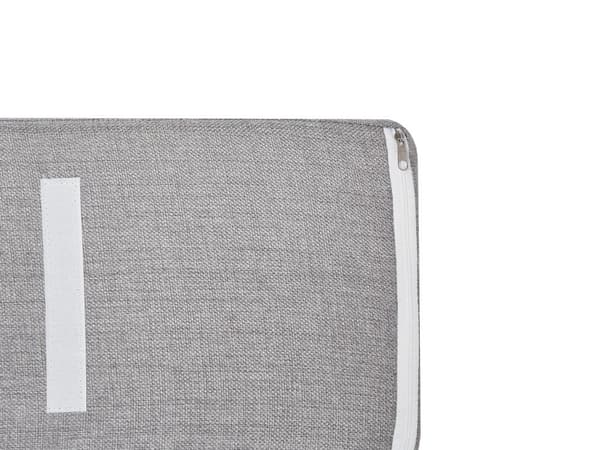 Skooppbevaringsskap Hvit MDF 2 Rom med Pute på Toppen Minimalistisk Skandinavisk Stil Design Gang