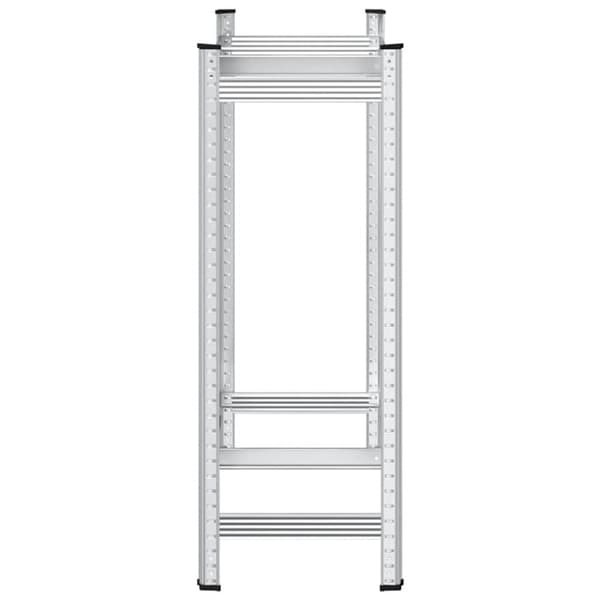 Däckhylla 2 lager silver 110x40x109 cm stål