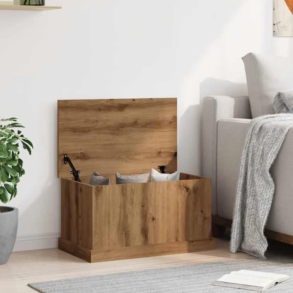 vidaXL Förvaringslåda artisan ek 70x40x38 cm konstruerat trä