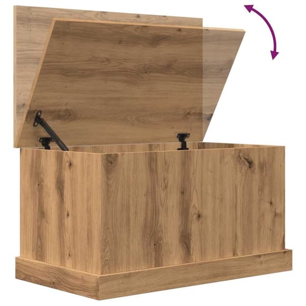 vidaXL Förvaringslåda artisan ek 70x40x38 cm konstruerat trä