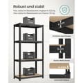 Pikkukuva 3 / 9: Rootz Black Load Hylly - Säilytysteline - Hyllyyksikkö - Jauhemaalattu teräs - MDF - Heavy Duty - 40cm x 80cm x 160cm