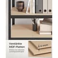 Pikkukuva 8 / 9: Rootz Black Load Hylly - Säilytysteline - Hyllyyksikkö - Jauhemaalattu teräs - MDF - Heavy Duty - 40cm x 80cm x 160cm