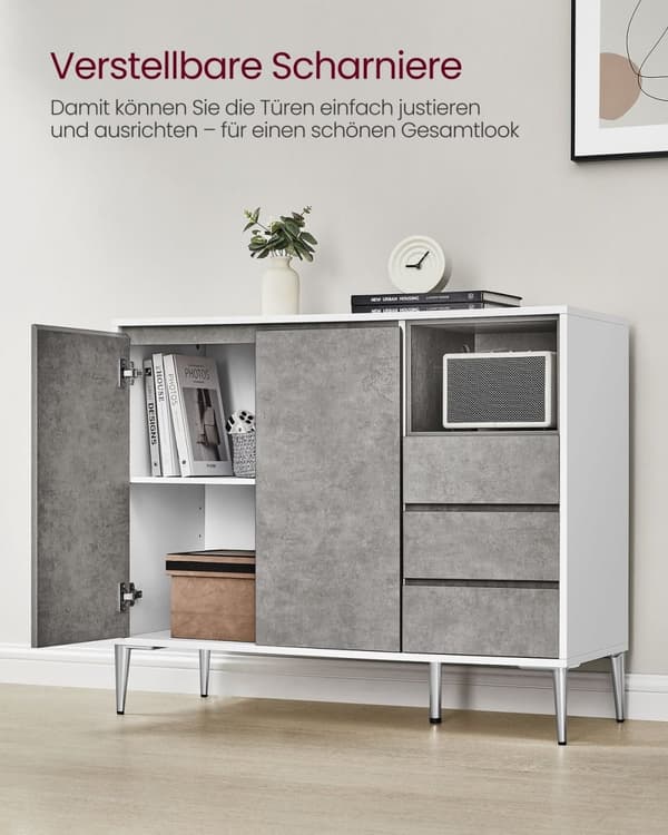 Rootz Opbevaringsskab - Skab - Organizer - Moderne Design - 90cm x 40cm x 120cm