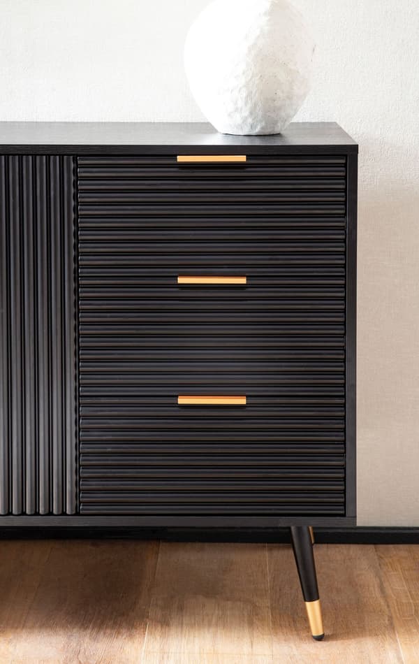 Rootz Stilfuld kommode - Moderne Kommode - Elegant opbevaringsenhed - Rigelig opbevaring, Anti-Slip Design - 120 cm x 80 cm x 40 cm