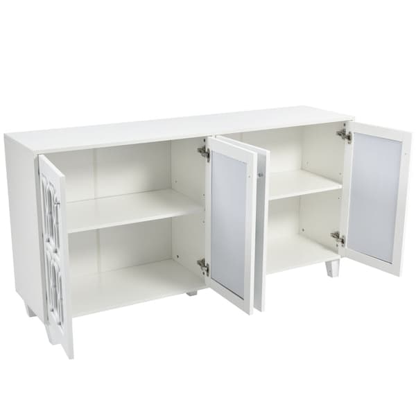 Rootz peilattu senkki - Buffet-kaappi - Säilytyskaappi - Tyylikäs muotoilu - 160L x 40L x 84K cm